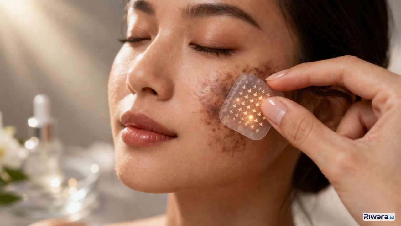 Teknologi microneedle patch digunakan untuk membantu menghantarkan bahan aktif langsung ke lapisan kulit lebih dalam guna mengatasi hiperpigmentasi, sebagaimana dikutip dari European Medical Journal, Selasa (2432026).